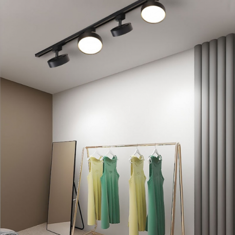 PORTA PANEL LED RED NEGRO A RIEL 12W NEUTRO 4000K MOD QUTU KONNERGIE