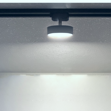 PORTA PANEL LED RED NEGRO A RIEL 12W NEUTRO 4000K MOD QUTU KONNERGIE