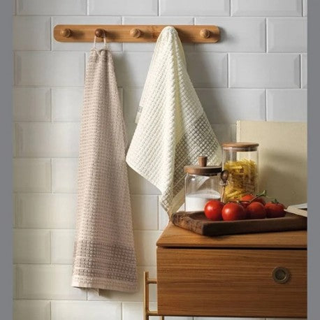Paño de Cocina Karsten Chef Ivory 49x70 cm Algodón Alta Absorción El Container