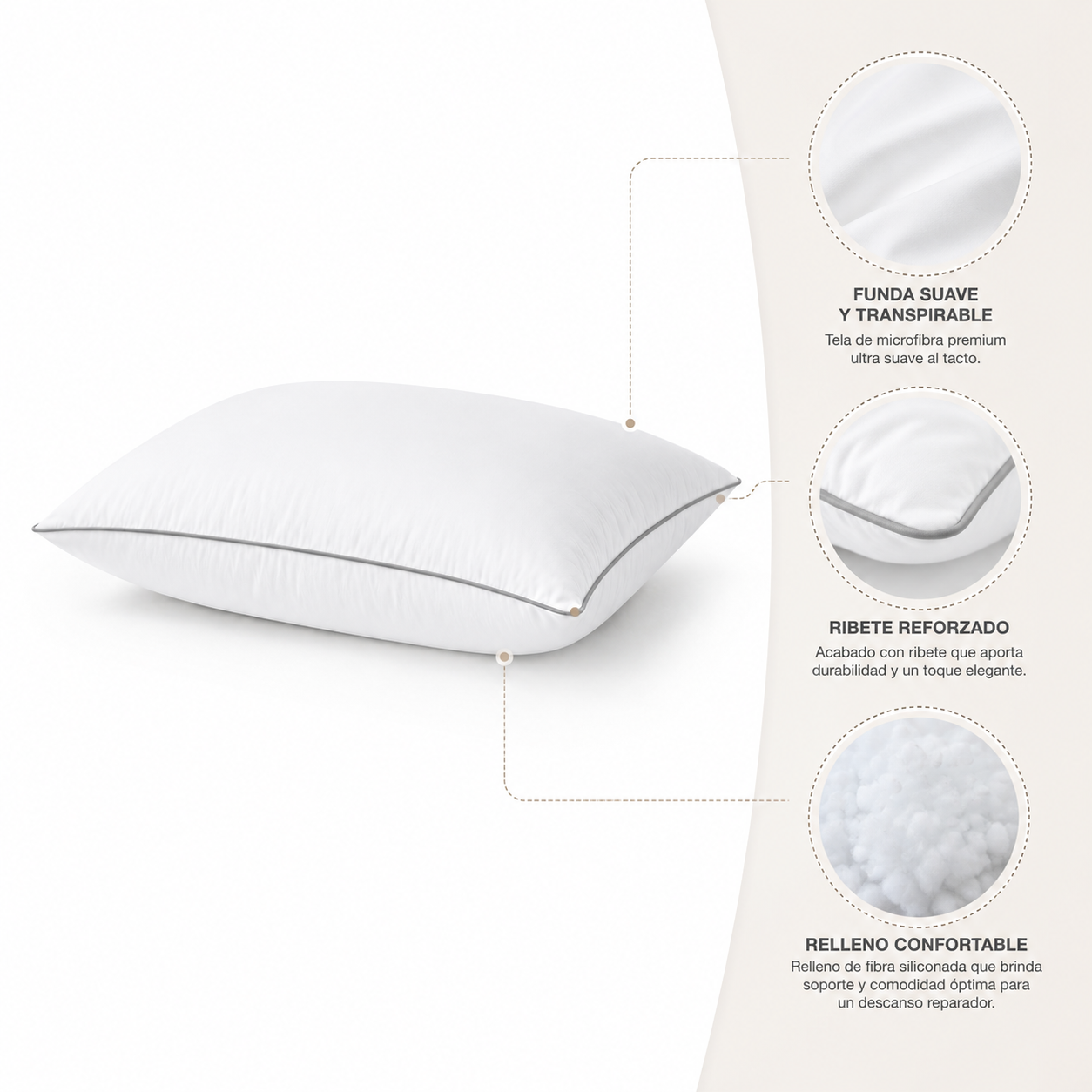Pack 2 Almohadas Biancobelo Super Soft