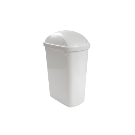 Imagen de Pack 3 Basureros rectangular vaiven 12 litros N18 Reyplast Blanco Neon
