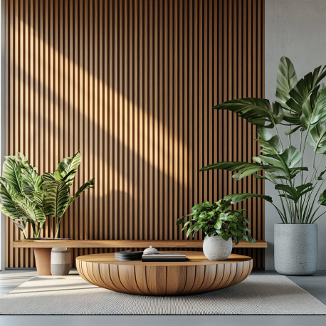 Panel decorativo PVC color Madera 250x16x2,3cm Caja 16 piezas El Container
