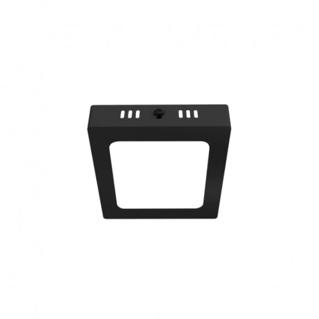 Panel sobrepuesto negro pro cuadrado 6w calido 3000k konnergie para iluminación disponible online en El Container
