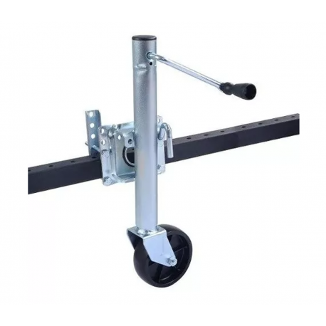Pata para carro de arrastre con rueda