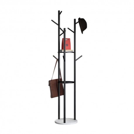 Perchero moderno color negro 3 brazos para muebles disponible online en El Container