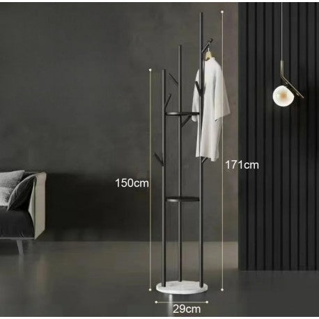 Perchero moderno color negro 3 brazos para muebles disponible online en El Container