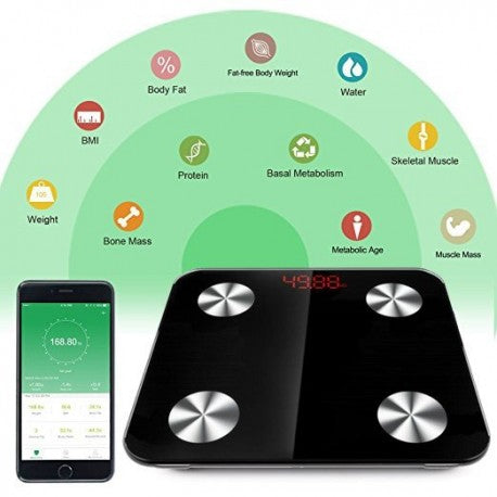 Pesa digital bluetooth negra