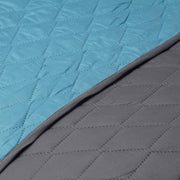 Imagen de Quilt Bicolor 2,5 plazas Gris Turquesa. Masel