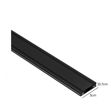 RIEL 2 METRO 48V NEGRO MODELO CYGNUS KONNERGIE para iluminación disponible online en El Container
