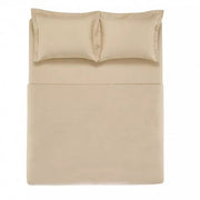 Sábanas Karsten Súper King 200 Hilos Beige Algodón El Container