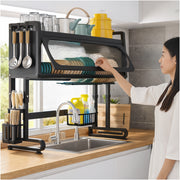 Secador escurridor de platos con almacenamiento superior para muebles disponible online en El Container