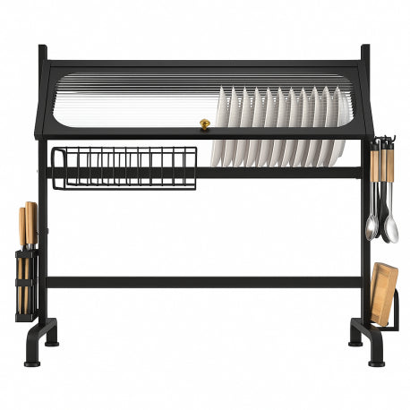 Secador escurridor de platos con almacenamiento superior para muebles disponible online en El Container