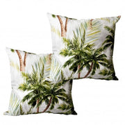 Set 2 Cojines Lona Española Palm Beach 50X50 GREEN