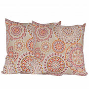 Set 2 cojines Lona Española Cartagena 50x50 cm. Naranja. Masel