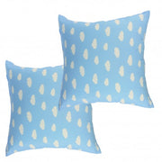 Set 2 cojines Lona Española Nubes 50x50 Azul. Masel