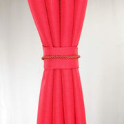 Set Cortina Barbara 8 pzas. 140 x 225 cm Rojo. Masel