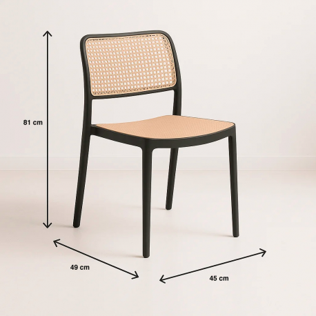 Silla Comedor Marques Negra