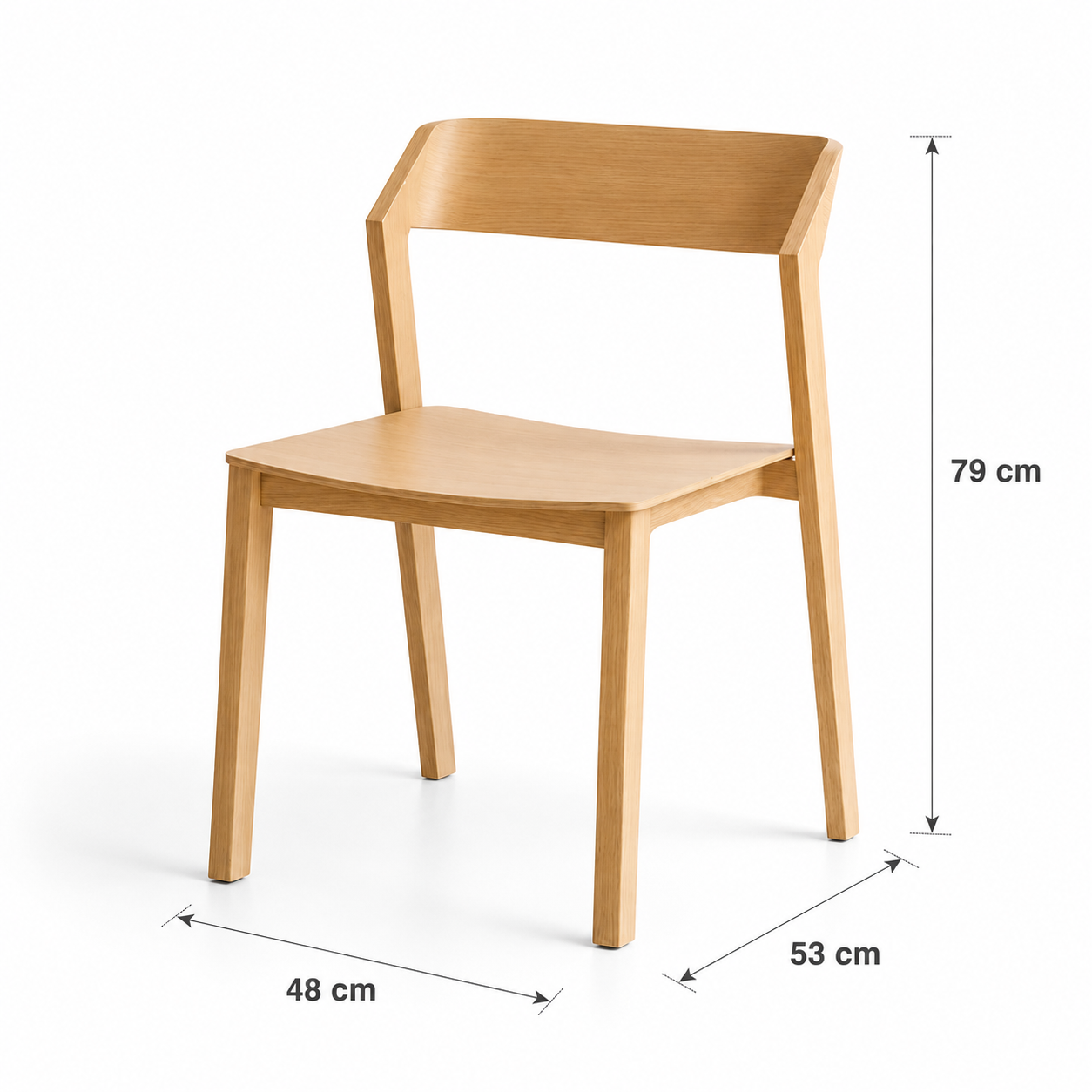 Silla de Comedor Madera Rover Viena Natural