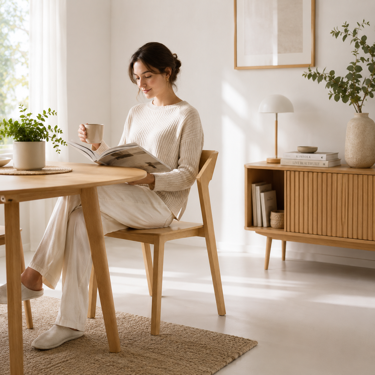 Silla de Comedor Madera Rover Viena Natural