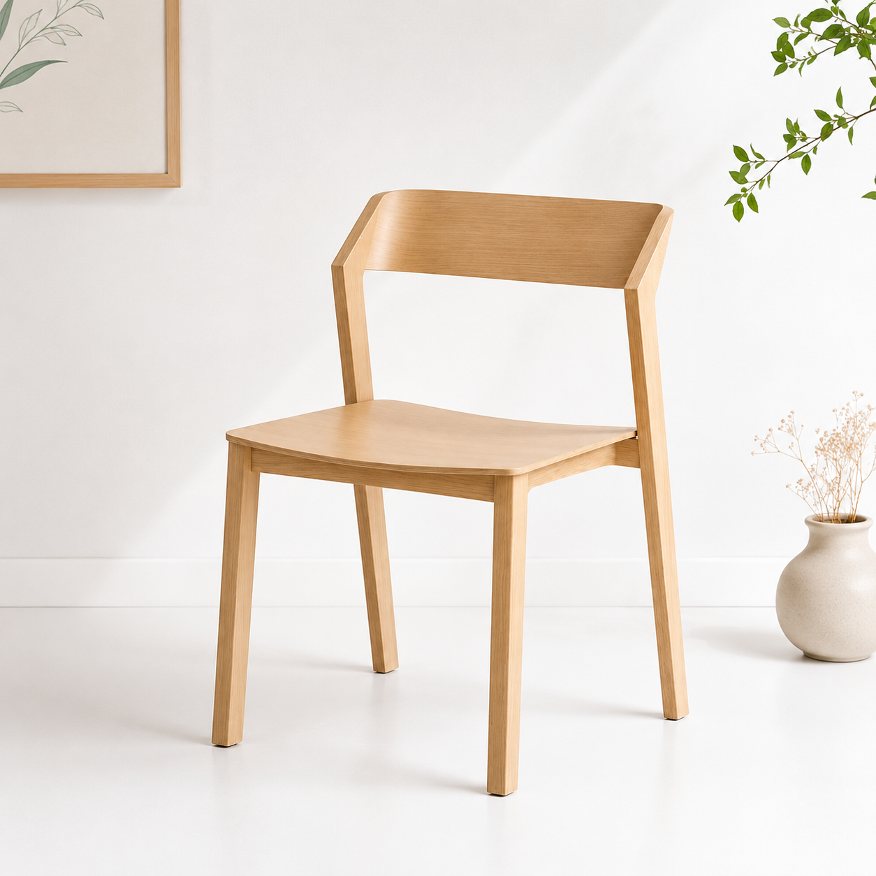 Silla de Comedor Madera Rover Viena Natural