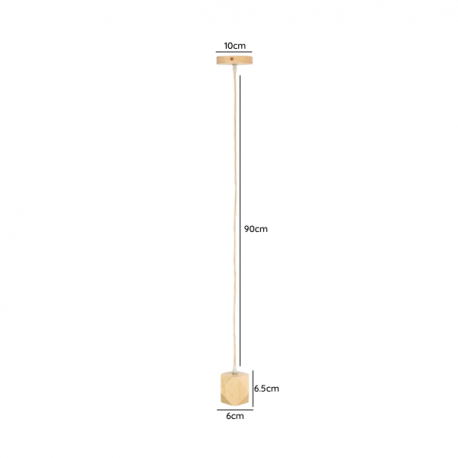 Soquete madera porta ampolleta e27 modelo beteigeuze I