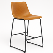Imagen de Taburete Phoenix Cuero PU Caramel