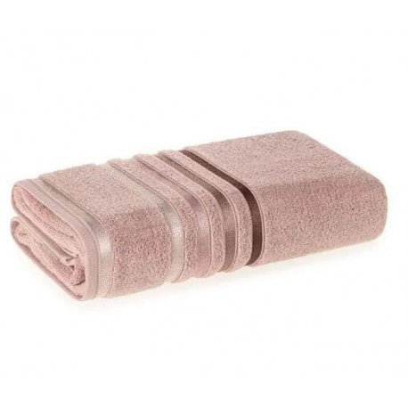 Toalla de Baño Karsten Lumina Lila Rosa 86x150 cm Algodón 500g Alta Absorción El Container