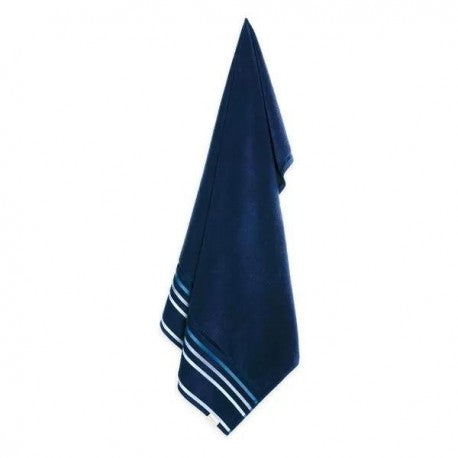 Toalla de Mano Karsten Lumina Azul Marino Azul 48x80 cm Algodón 500g Alta Absorción El Container
