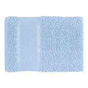 Toalla de Visita Karsten Melina Celeste 33x50 cm Algodón Bordable El Container