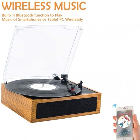Tocadisco Bluetooth LP&No.1 Light Wood