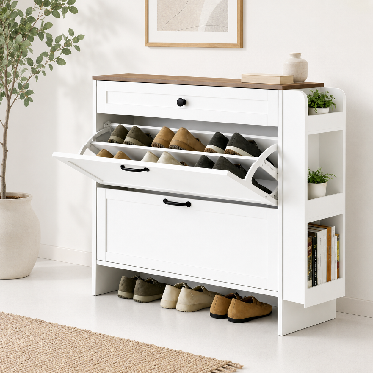 Zapatero Essenza Home Blanco