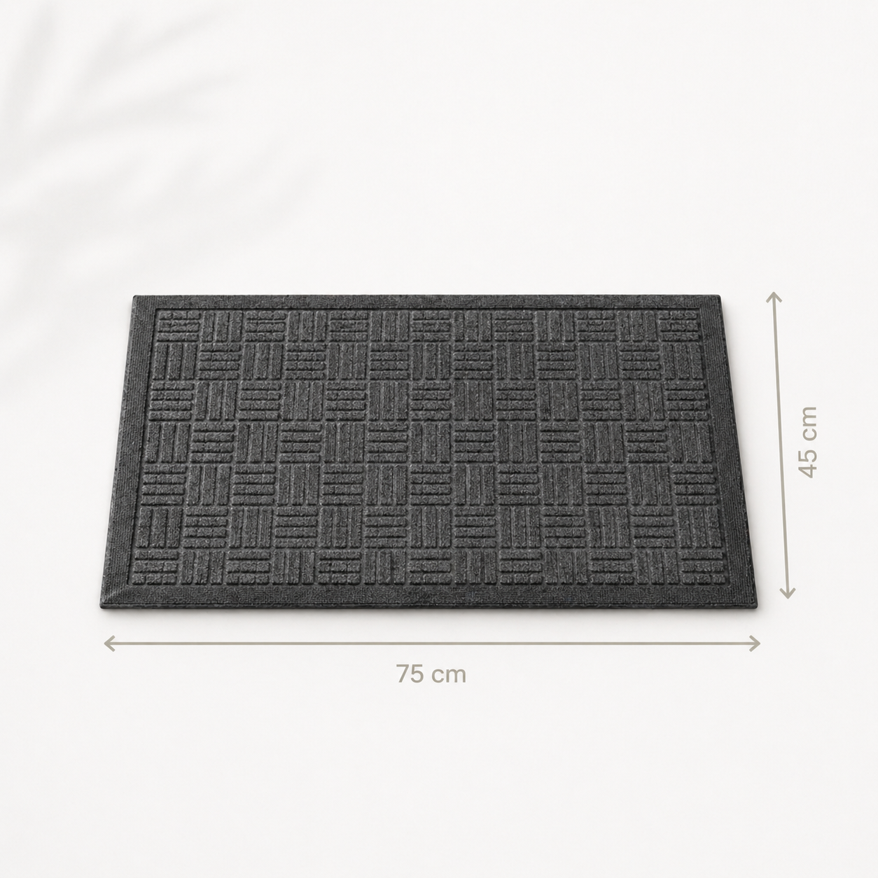 Limpia Pies Antideslizante 75x45cm Gris