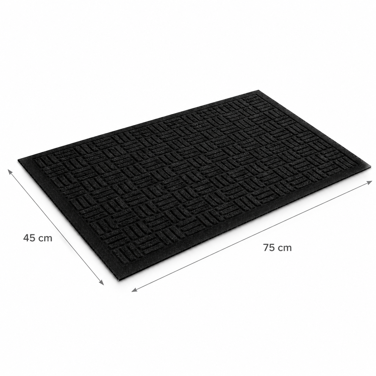 Limpia Pies Antideslizante 75x45cm Negro