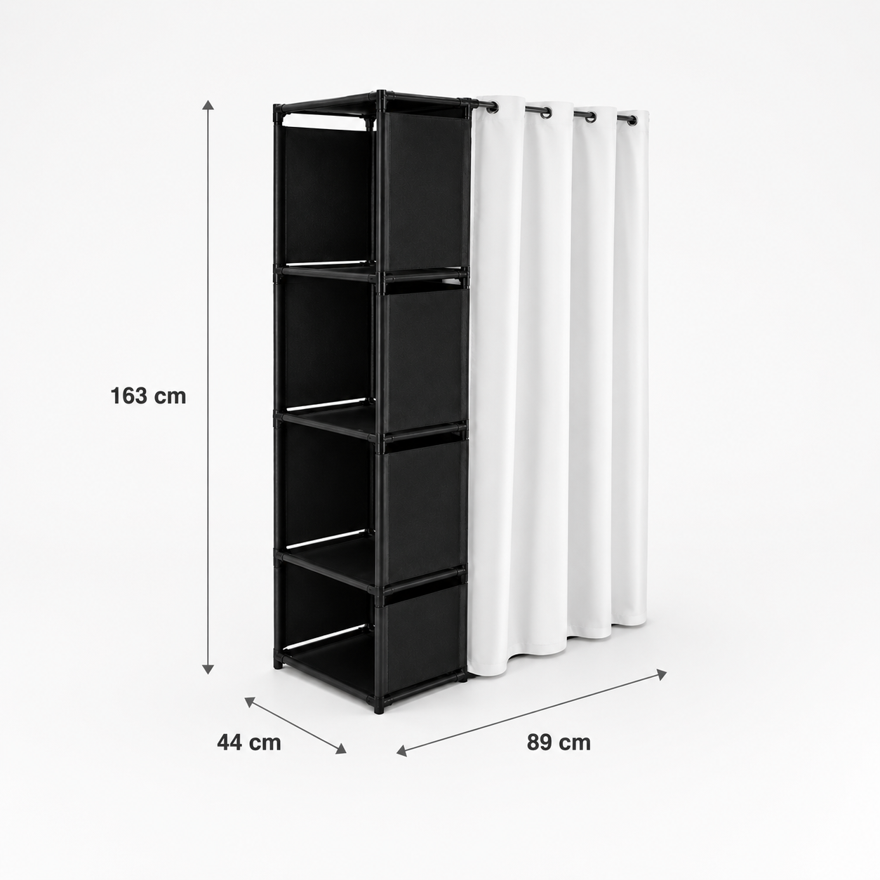 Closet organizador plegable Gris