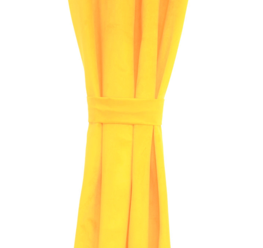 Cortina argollas Felpa New Velvet Amarillo, Masel