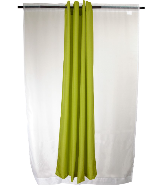 Set de cortinas 8 piezas, modelo Yasmin pistacho, Masel
