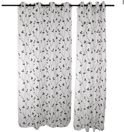Set de Cortinas Argollas Teresita negro, Masel