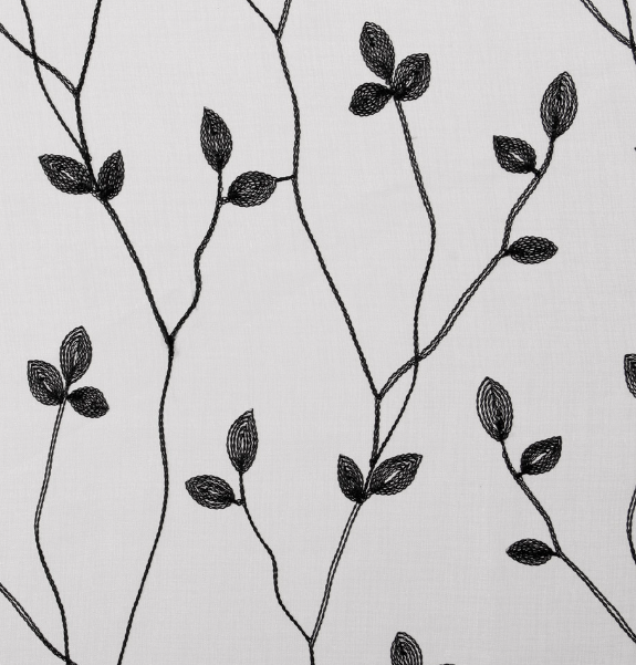 Set de Cortinas Argollas Teresita negro, Masel