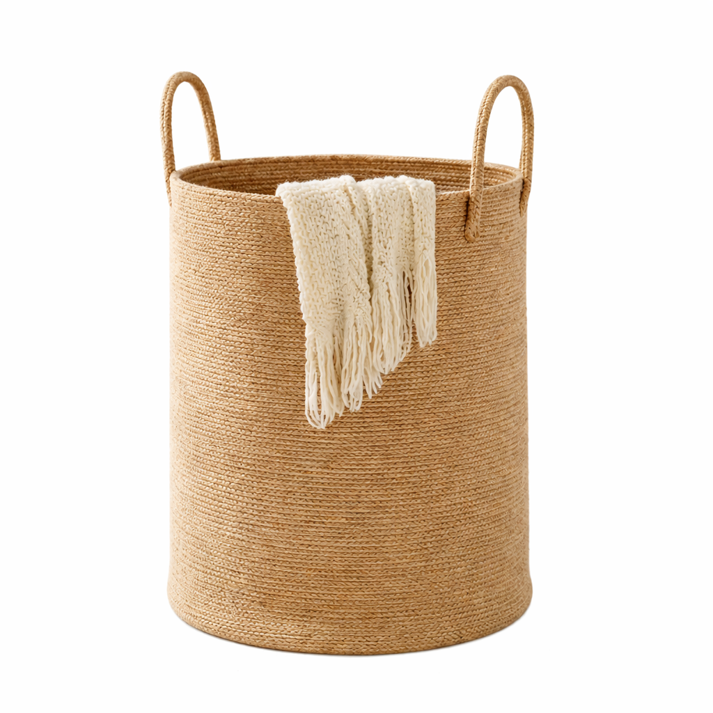 Cesta Canasta tejida de cañamo 60 Litros