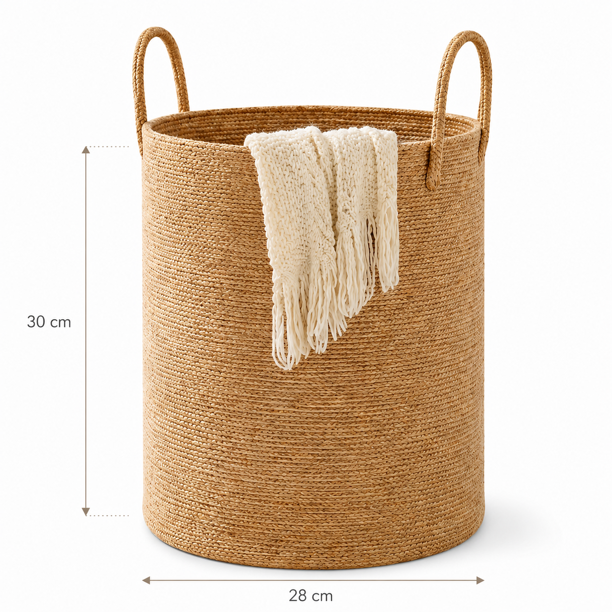 Cesta Canasta tejida de cañamo 60 Litros
