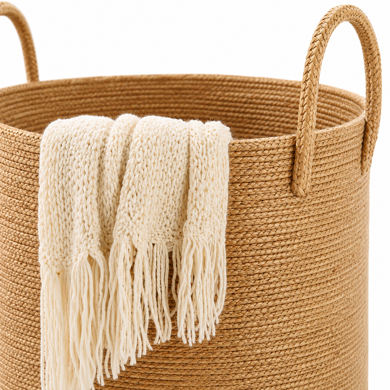 Cesta Canasta tejida de cañamo 60 Litros