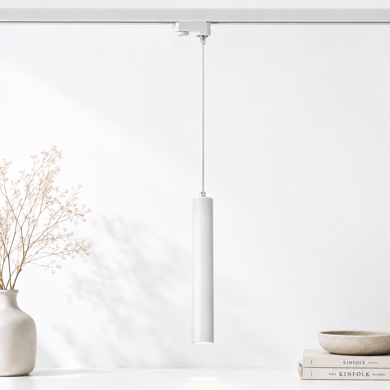 LAMPARA BLANCA PORTA GU10 A RIEL MODELO ENIF KONNERGIE
