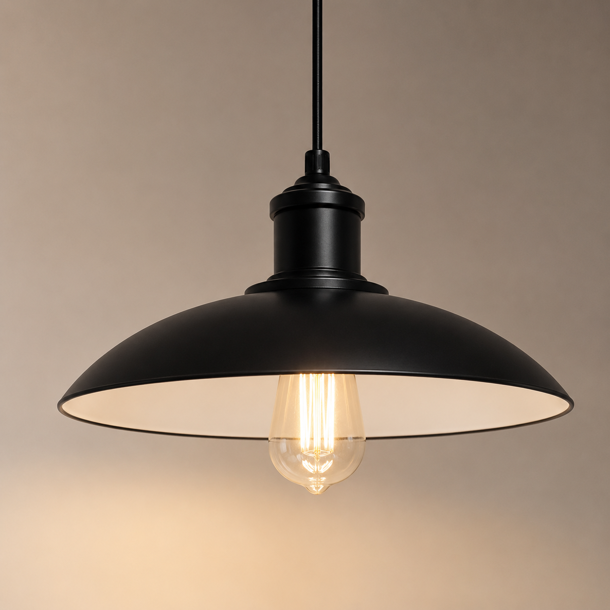 Lámpara colgante negra Aurea Black