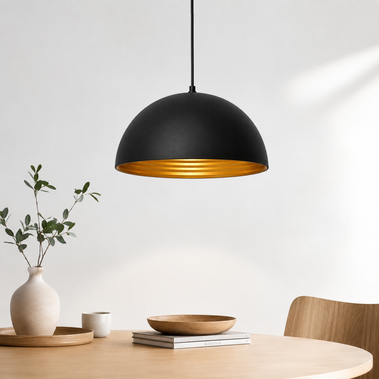 Lámpara colgante negra Loft Prisma