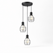 Lámpara colgante triple Loft Ferrara