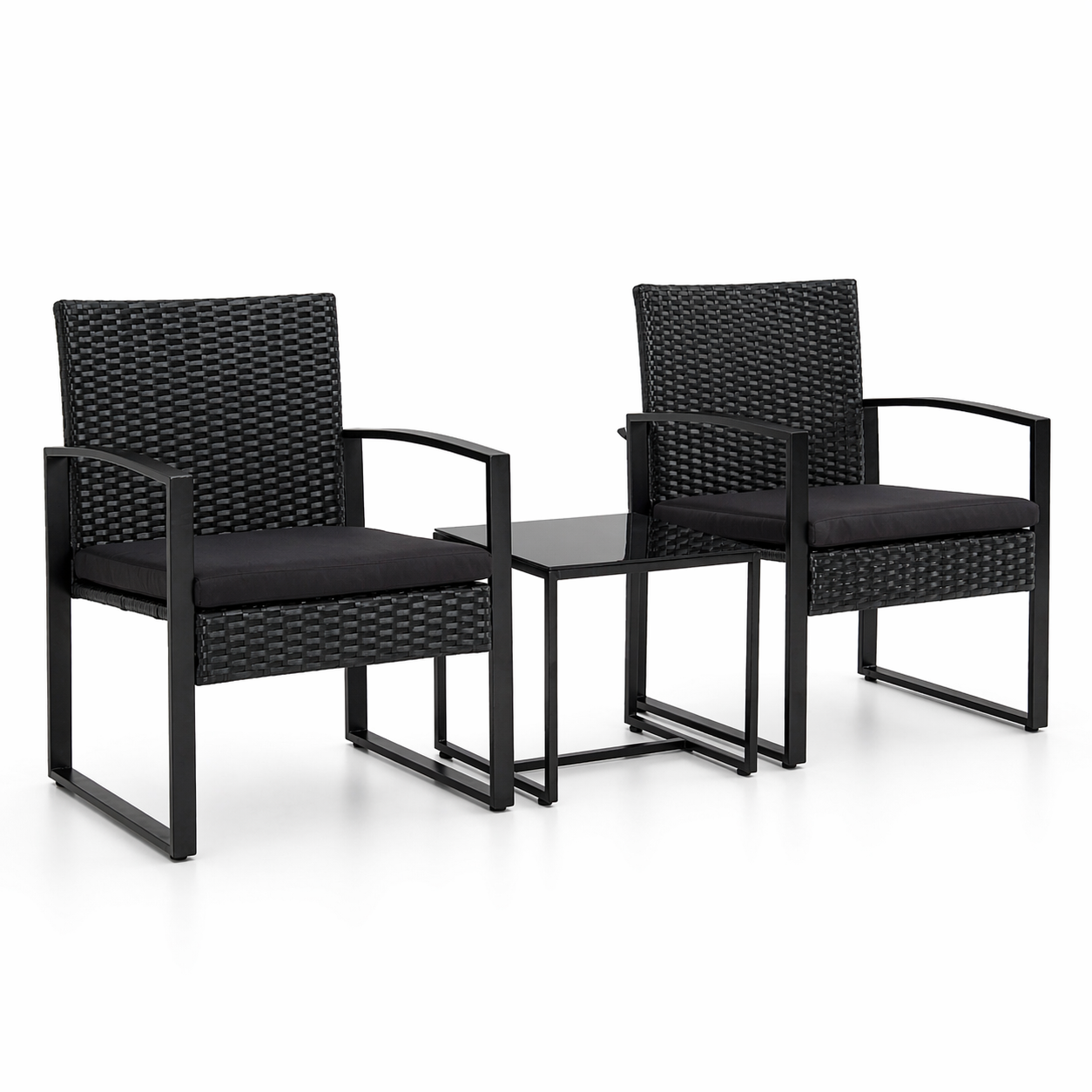 Juego de Terraza de Rattan 3 Piezas Berlin