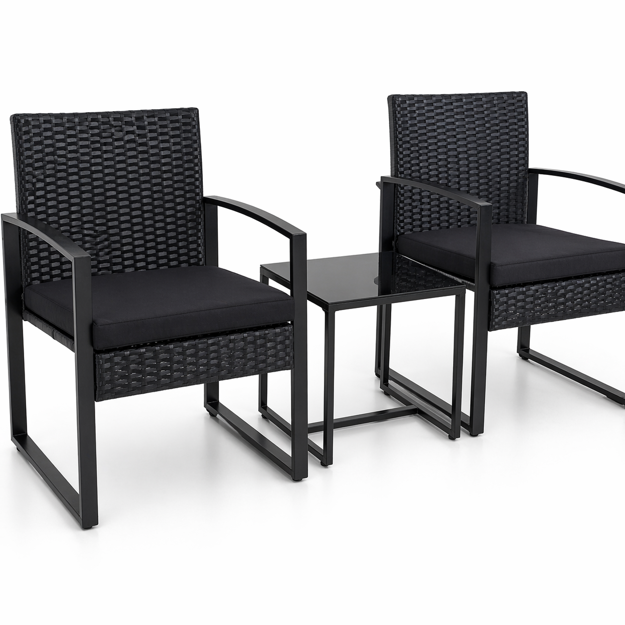 Juego de Terraza de Rattan 3 Piezas Berlin