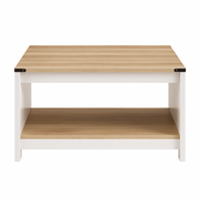Mesa De Centro Bergen duo Blanca Roble