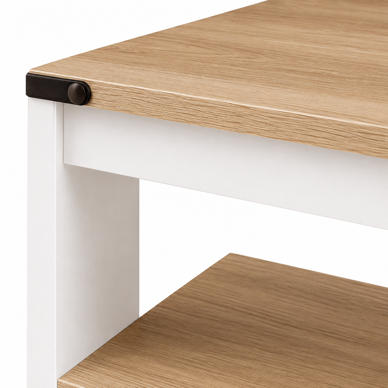 Mesa De Centro Bergen duo Blanca Roble