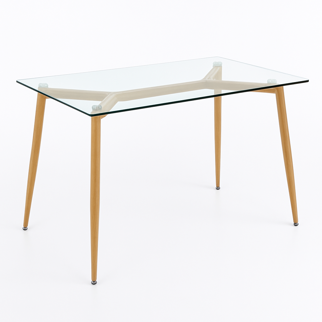 Mesa Eames Rectangular Vidrio